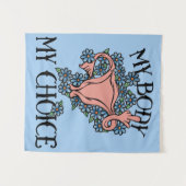 Mijn lichaam Mijn favoriete feministe Wandkleed (Voorkant (horizontaal))