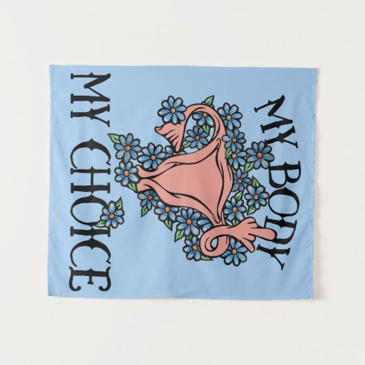 Mijn lichaam Mijn favoriete feministe Wandkleed (Voorkant (horizontaal))