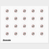 mijn lichaam mijn keukenmasker ronde sticker (Vel)