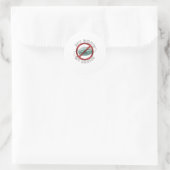 mijn lichaam mijn keukenmasker ronde sticker (Tas)