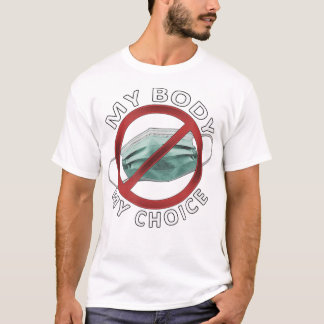 mijn lichaam mijn keukenmasker t-shirt