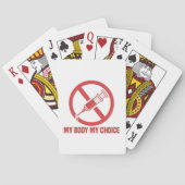 Mijn lichaam Mijn keuze Antivaccinnaald Pokerkaarten (Achterkant)