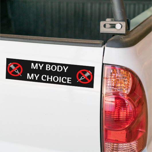 Mijn lichaam Mijn keuze Bumpersticker (Op Truck)
