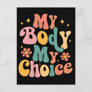 Mijn Lichaam Mijn Keuze Feminist Pro Choice Briefkaart