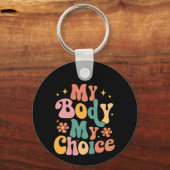 Mijn Lichaam Mijn Keuze Feminist Pro Choice Sleutelhanger (Voorkant)