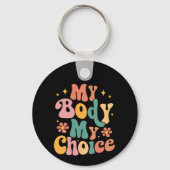 Mijn Lichaam Mijn Keuze Feminist Pro Choice Sleutelhanger (Achterkant)