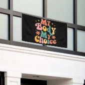 Mijn Lichaam Mijn Keuze Feminist Pro Choice Spandoek (Buitenkant Gebouw)