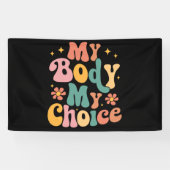 Mijn Lichaam Mijn Keuze Feminist Pro Choice Spandoek (Horizontaal)