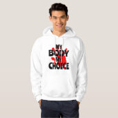 Mijn lichaam Mijn keuze Hoodie (Voorkant volledig)