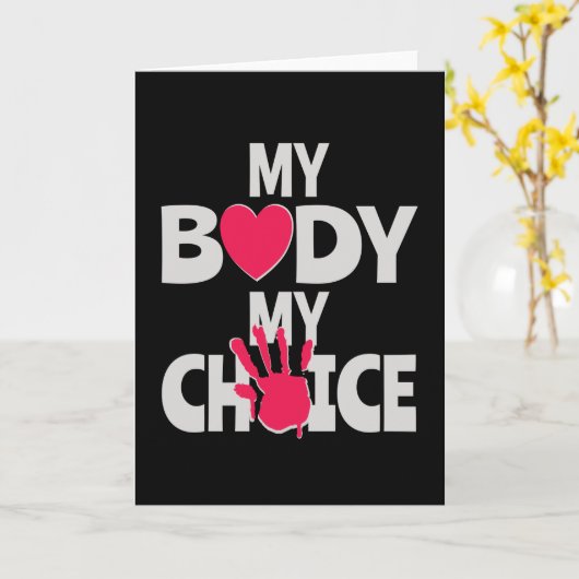 Mijn lichaam Mijn keuze Kaart (Gele Bloem)