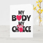 Mijn lichaam Mijn keuze Kaart (Gele Bloem)