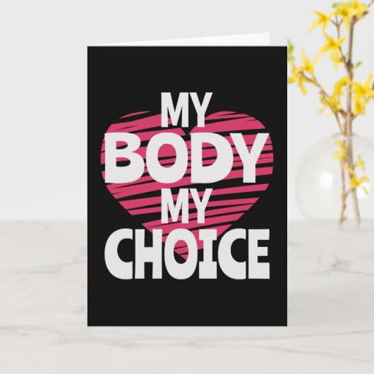 Mijn lichaam Mijn keuze Kaart (Gele Bloem)