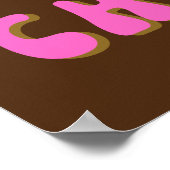 Mijn lichaam Mijn keuze Retro Typografie Poster (Hoek)