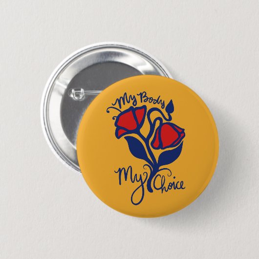 Mijn lichaam Mijn keuze Ronde Button 5,7 Cm (Voorkant /achterkant)