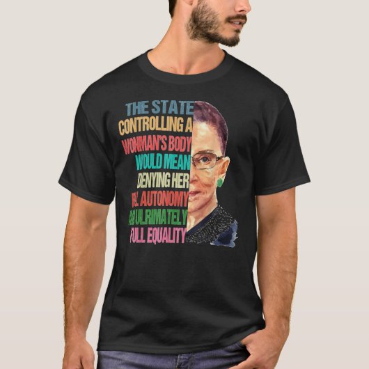 Mijn lichaam Mijn keuze Ruth Bader Ginsburg Pro Ch T-shirt (Voorkant)