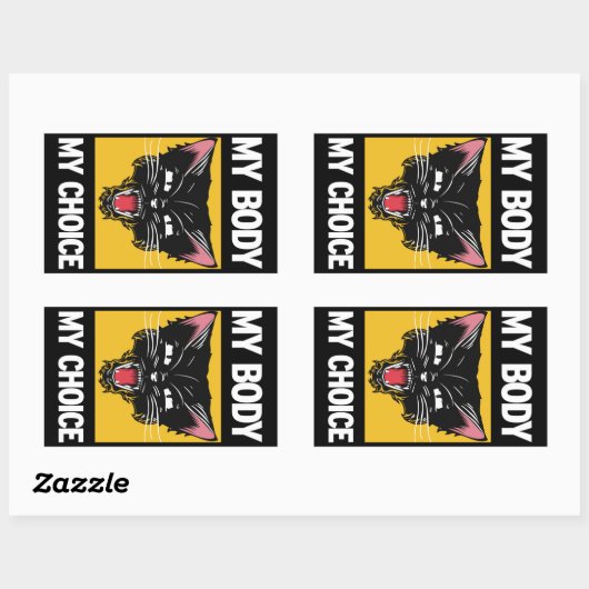 Mijn lichaam Mijn keuze Sticker (Vel)