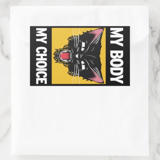 Mijn lichaam Mijn keuze Sticker (Tas)