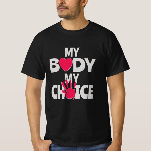 Mijn Lichaam Mijn Keuze T-shirt (Voorkant)