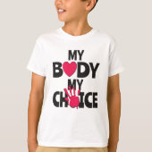Mijn lichaam Mijn keuze T-shirt (Voorkant)