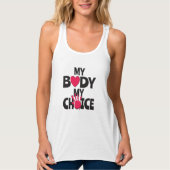 Mijn lichaam Mijn keuze Tanktop (Voorkant)