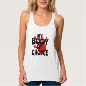 Mijn lichaam Mijn keuze Tanktop (Voorkant)