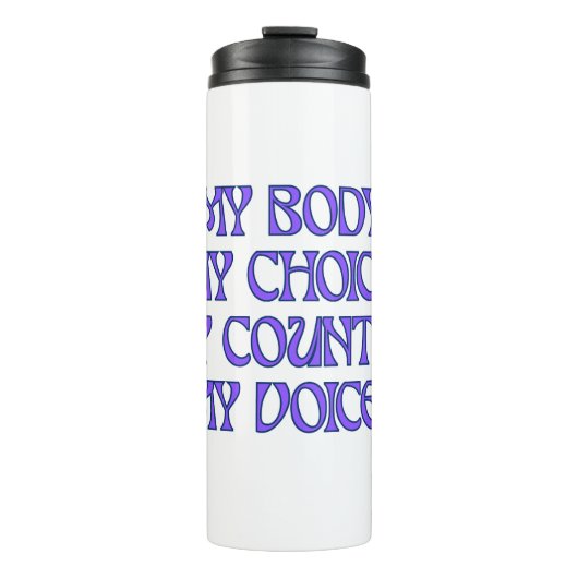 Mijn lichaam, mijn keuze thermosbeker (Voorkant)