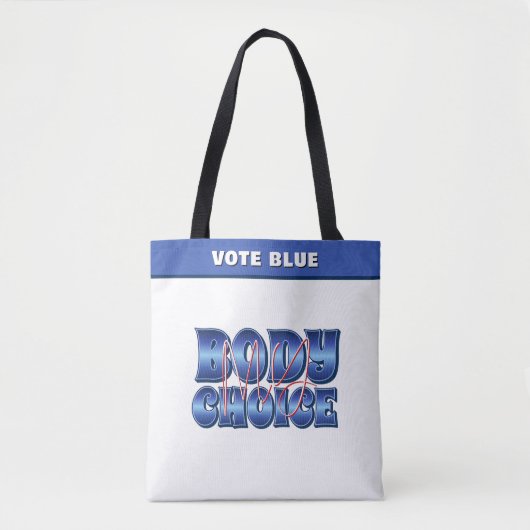 Mijn lichaam Mijn keuze Tote Bag (Voorkant)