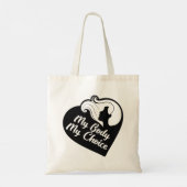 Mijn lichaam Mijn keuze Tote Bag (Achterkant)