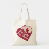 Mijn lichaam Mijn keuze Tote Bag (Achterkant)