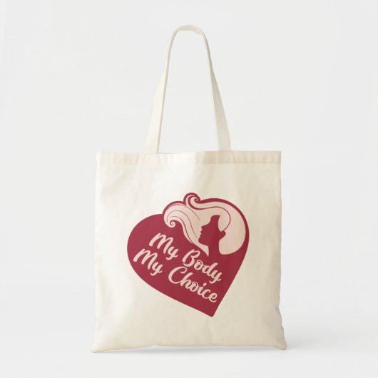 Mijn lichaam Mijn keuze Tote Bag (Voorkant)