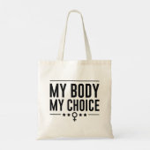Mijn lichaam Mijn keuze Tote Bag (Achterkant)