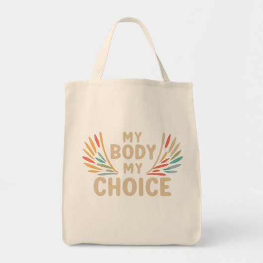 Mijn lichaam, mijn keuze tote bag (Voorkant)
