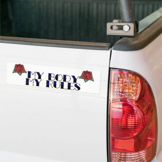 Mijn lichaam, mijn regels 2 bumpersticker (Op Truck)