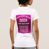 Mijn lichaam Mijn regels Pro-Choice Roze glitter S T-shirt (Achterkant)