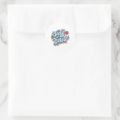 Mijn lichaam Mijn regels Ronde Sticker (Tas)
