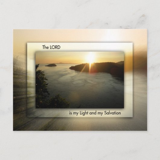 Mijn licht en mijn redding briefkaart (Voorkant)