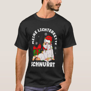 MIJN Lichterkette SNORT Christmas kat fee li T-shirt