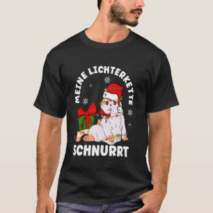 MIJN Lichterkette SNORT Christmas kat fee li T-shirt