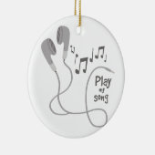 Mijn lied afspelen keramisch ornament (Rechts)