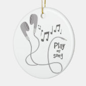 Mijn lied afspelen keramisch ornament (Links)