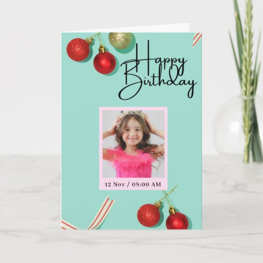 Mijn lief, vandaag is jouw speciale dag kaart (Voorkant)