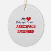 MIJN LIEFDE BEHOORT TOT EEN AEROSPACE ENG KERAMISCH ORNAMENT (Links)