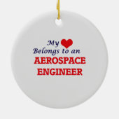 MIJN LIEFDE BEHOORT TOT EEN AEROSPACE ENG KERAMISCH ORNAMENT (Achterkant)