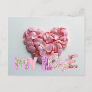 Mijn liefde briefkaart