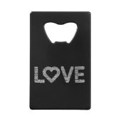 Mijn liefde creditkaart flessenopener (Achterkant)