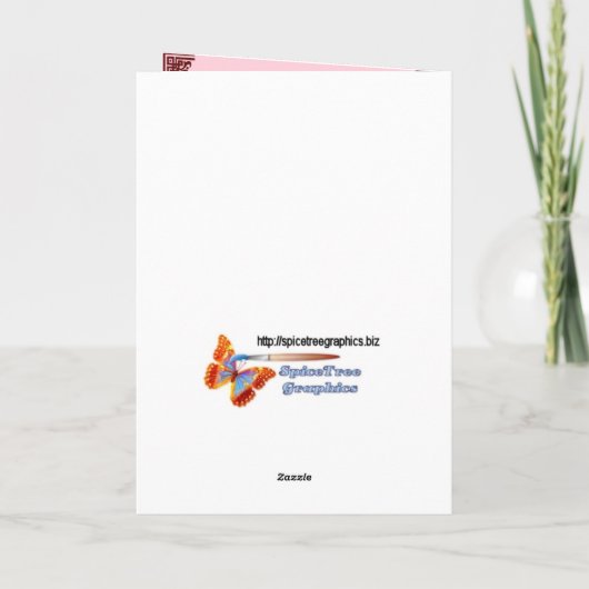 Mijn liefde feestdagen kaart (Achterkant)