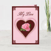 Mijn liefde feestdagen kaart (Voorkant)