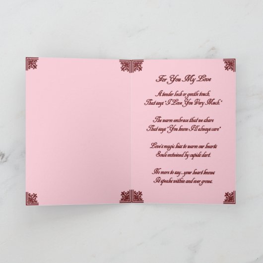 Mijn liefde feestdagen kaart (Binnen)