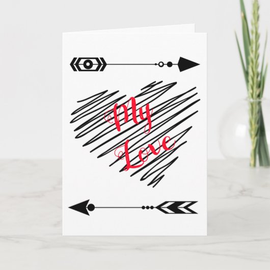 Mijn Liefde Feestdagen Kaart (Voorkant)