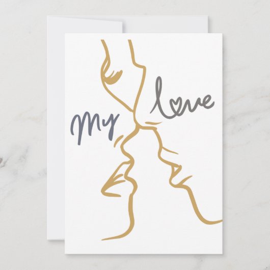 mijn liefde feestdagenkaart (Voorkant)